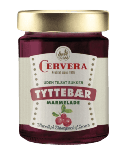 Cervera Tyttebær Marmelade U.Sukker 285 g