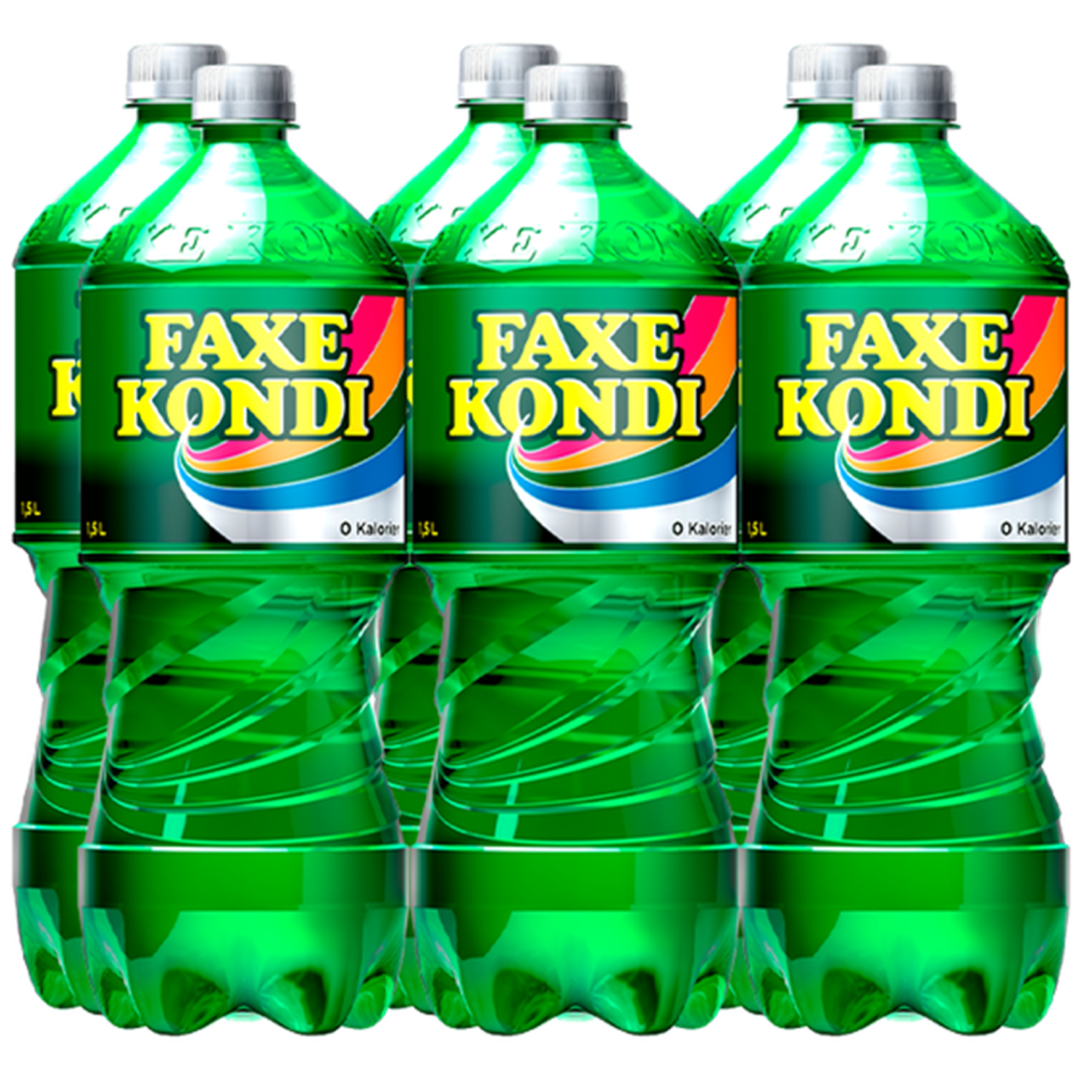 Faxe Kondi 0 Kalorier Pet 1,5 L. (6 Stk.)
