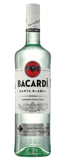 Bacardi Rom hvid rom 1 liter 37,5%