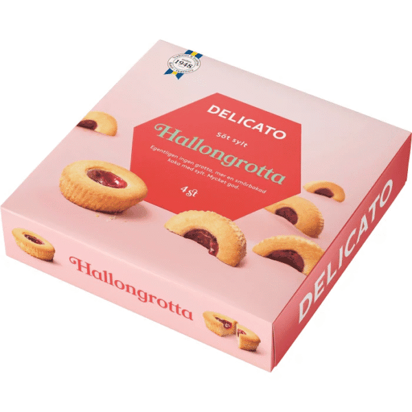Delicato Hallongrottor 150G