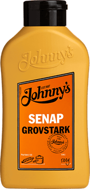Johnnys Grovstark Senap  500G