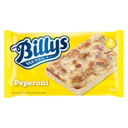 Billys Pizza Pepperoni 170 g frysepizza med pepperoni og ost