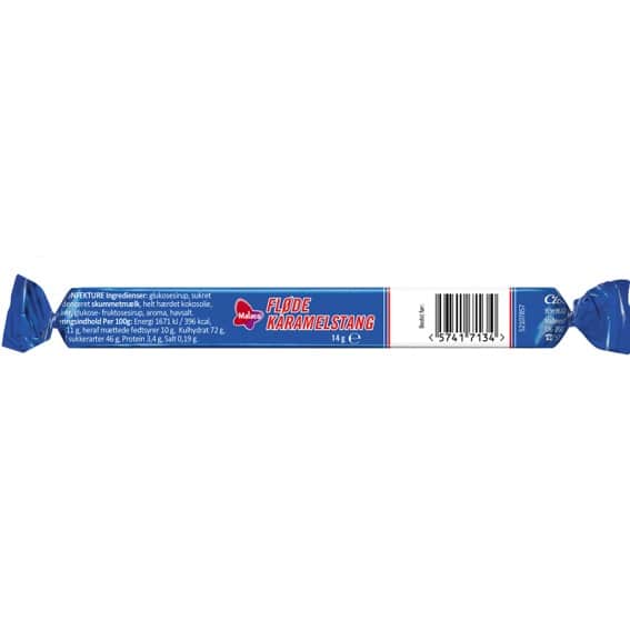Malaco Karamelstang Fløde 14 g flødekaramel