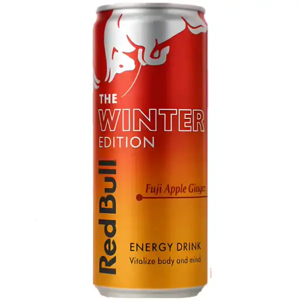 Red Bull Fuji Apple-Ginger Winter Edition energidrik med æble og ingefærsmag