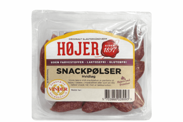 Højer snackpølser med hvidløg små spegepølser