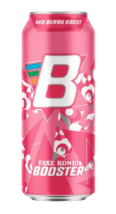 Faxe Kondi Booster Red Berry energidrik med bærsmag