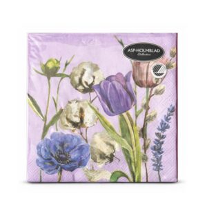 Servietter Lavendel Blomster 33x33 20 stk