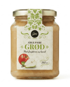 Gestus æble pæregrød klassisk dansk frugtgrød i glas