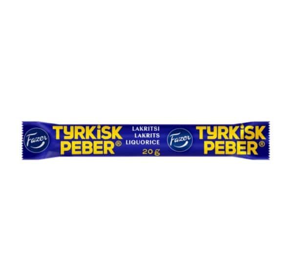 Tyrkisk Peber Stang 20 g lakrids med salmiak