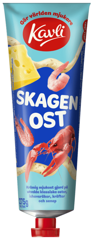 Kavli Skagens ost 17% smøreost levering i Spanien