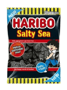 Toms Salty Sea 170 g lakrids med mørk chokolade og havsalt levering i Spanien