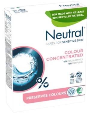 Neutral Color parfumefri vaskemiddel levering i Spanien