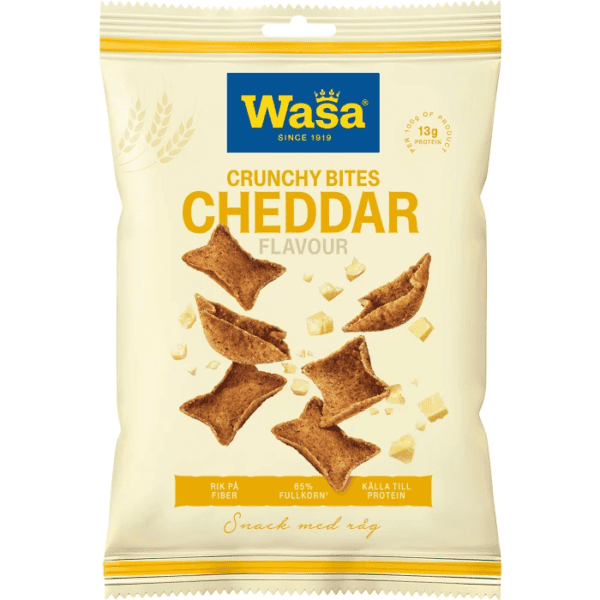 Wasa Crunchy Bites Cheddar rugsnack levering i Spanien