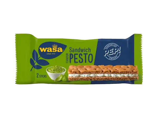 Wasa Sandwich Pesto knækbrødssandwich med pesto fyld