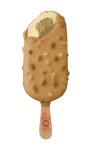 Magnum Wonder Golden Toffee is 90 ml med gylden chokolade og karamelliserede mandler