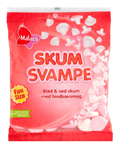 Malaco Skumsvampe skumslik med hindbærsmag