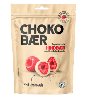 Choko Bær Hindbær Hvid Chokolade 80 g