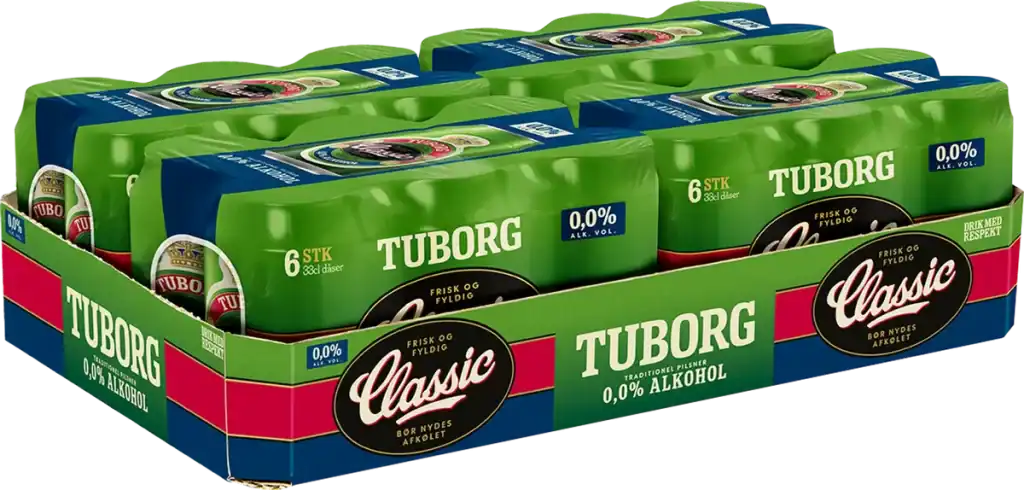 Tuborg Grøn Alkoholfri Øl 0,0% på dåse