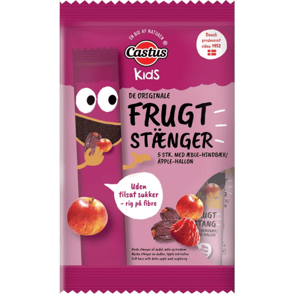 Castus fruktstang äpple & hallon 5-p