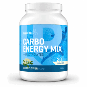 Linuspro Carbo Energy Mix Elderflower energipulver 1000 g