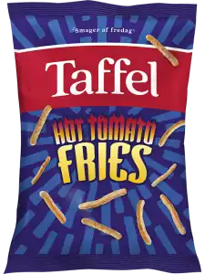 Taffel Tomato Fries sprøde snacks med tomat og chili