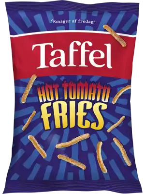 Taffel Tomato Fries sprøde snacks med tomat og chili