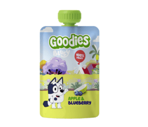 Goodies Bluey Apple/Blueberry frugtsmoothie med æble og blåbær