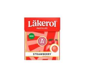 Läkerol Strawberry SF 25 Gr sukkerfri jordbærpastiller