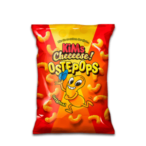 Kims Ostepops sprød majssnack med ostekrydderi