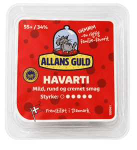 Allans Guld Havarti 55+ skiver