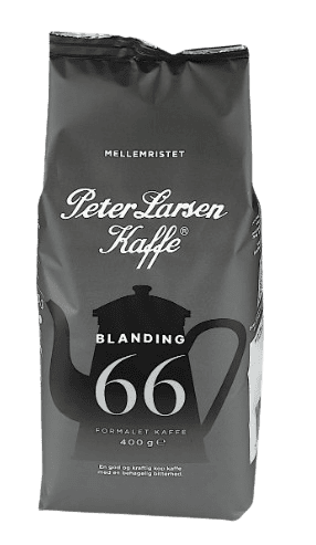 Peter Larsen blanding 66 grå formalet kaffe
