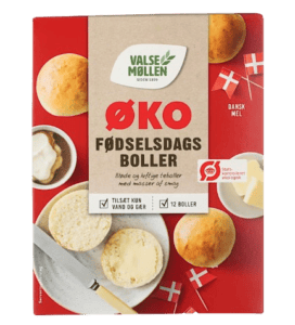 Valsemøllen Øko fødselsdagsboller økologisk bageblanding 500 g