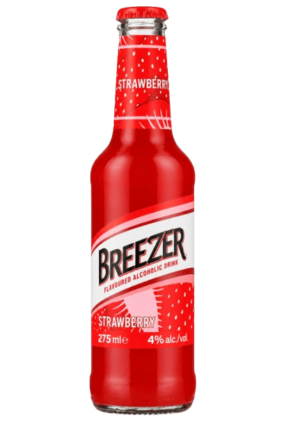 Breezer Strawberry 4% 27,5 cl flaske