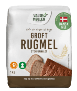 Valsemøllen groft rugmel dansk fuldkornsrugmel