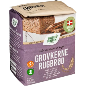Valsemøllen grovkernerugbrød 900 g bageblanding