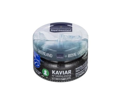 Royal Greenland Stenbidderrogn Sort MSC 50 g sort stenbiderrogn i glas